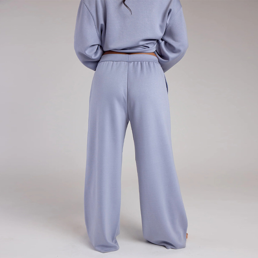Womens lounge pants mid rise back view