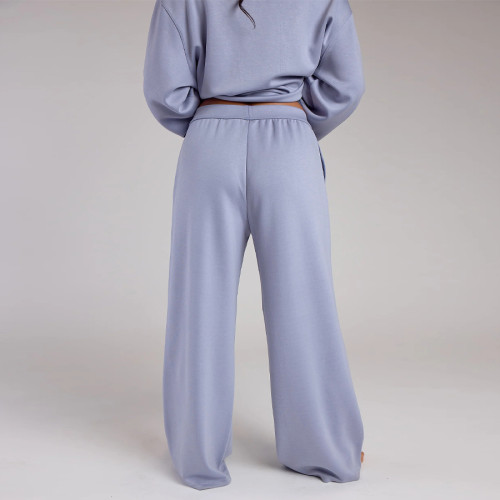 Premium Scuba Wide Leg Pants - Custom Womens Sweatpants for Athleisure | Sweatpants Manufacturer