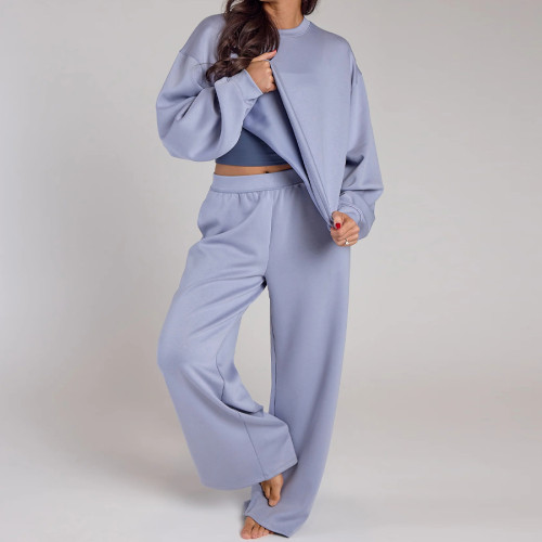 Premium Scuba Wide Leg Pants - Custom Womens Sweatpants for Athleisure | Sweatpants Manufacturer