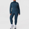 Contrast Piping Plus Size Tracksuit - Zip Up Activewear Set | Tracksuit Manufacturer