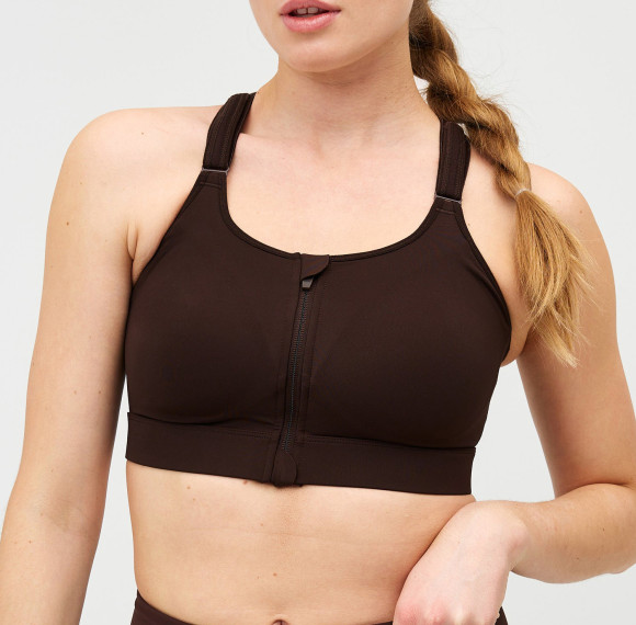 Zip Front High Impact Sports Bra - Adjustable Plus Size Workout Bra | Sports Bra Manufacturer