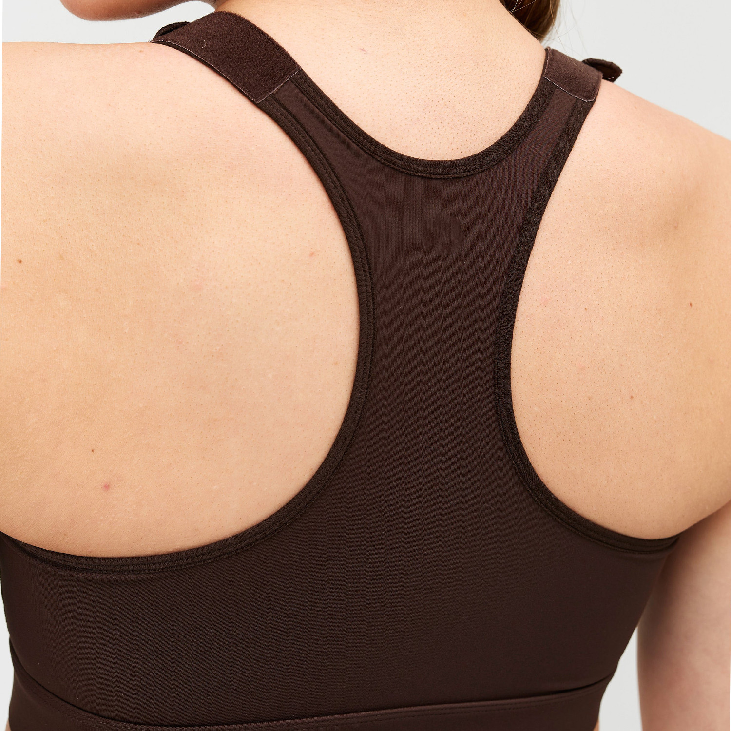 Racerback high support sports bra back view