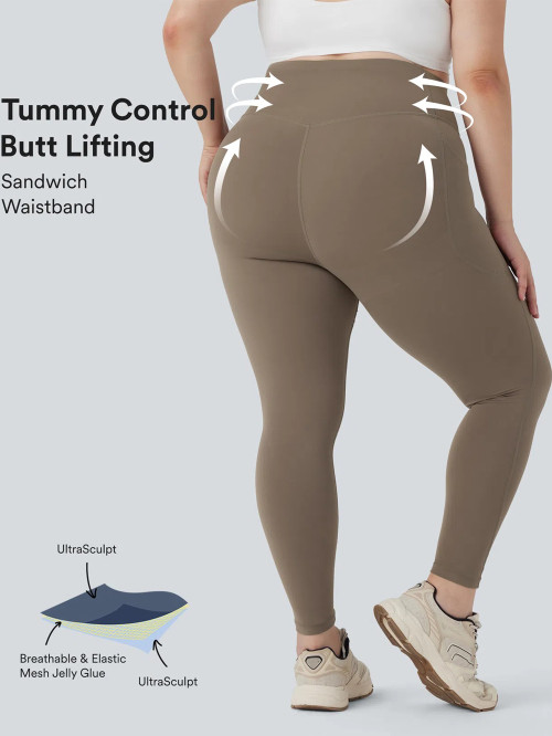 Premium Tummy Control Pocket Custom High Waisted Sculpting Activewear Leggings Manufacturer