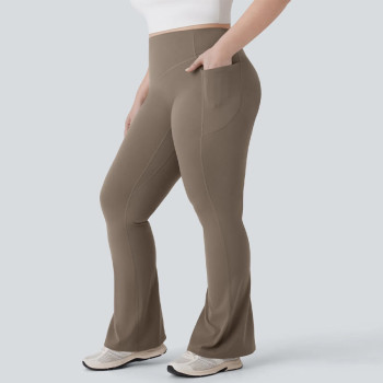 Studio-Ready High Waisted Pocket Private Label Plus Size Yoga Pants Factory
