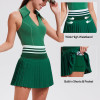 Chic Pleated Striped Tennis Skirts with Pockets Custom High Waisted Golf Skort Manufacturer