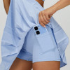Sky Blue Custom Pleated Tennis Skirts with Pockets - Womens High Waisted Activewear Manufacturer