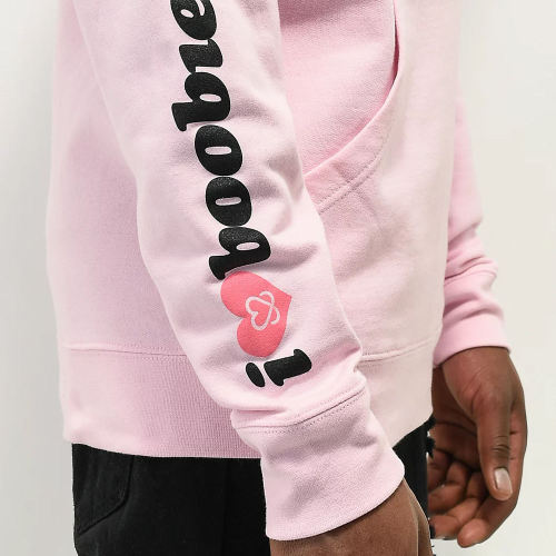 Premium Custom Pink Puff Print Graphic Hoodies - Private Label Streetwear Pullover Manufacturer