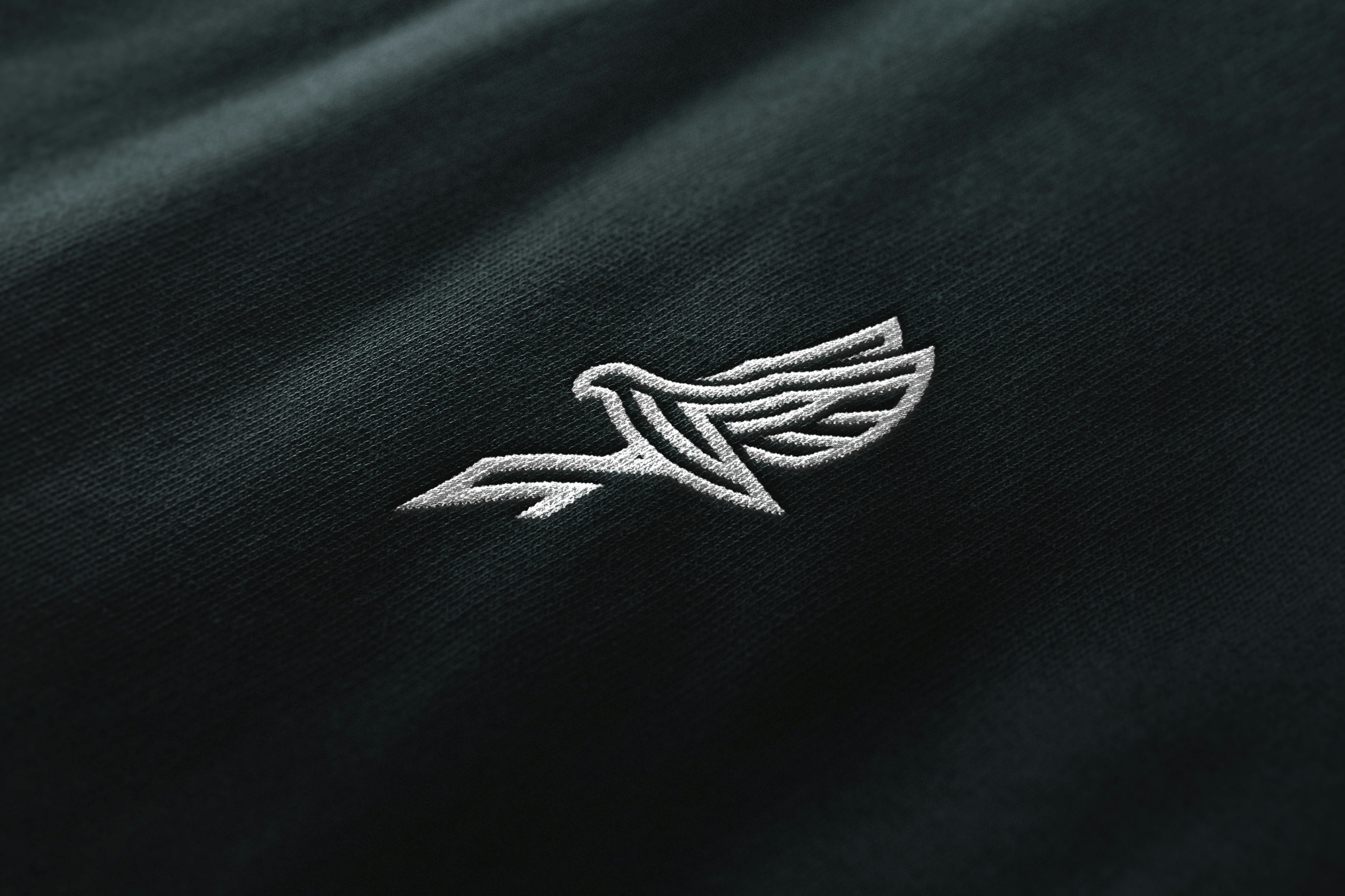 Placeholder image of a close-up on a durable, high-quality activewear logo