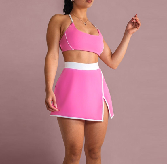 Breathable Private Label Pickleball Outfits With Padded Bra - Custom Tennis Wear Factory