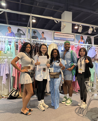 Private label sportswear factory team building B2B partnerships with buyers at MAGIC Show USA 2025.
