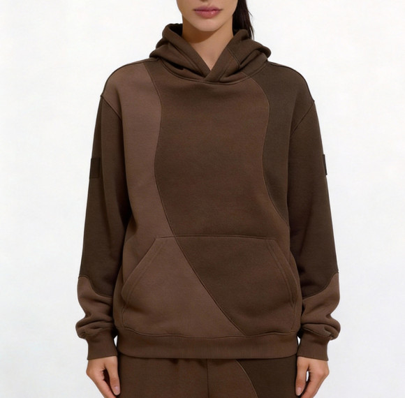 Premium Wavy Patchwork Custom Oversized Hoodies - Streetwear Hoodie Manufacturer