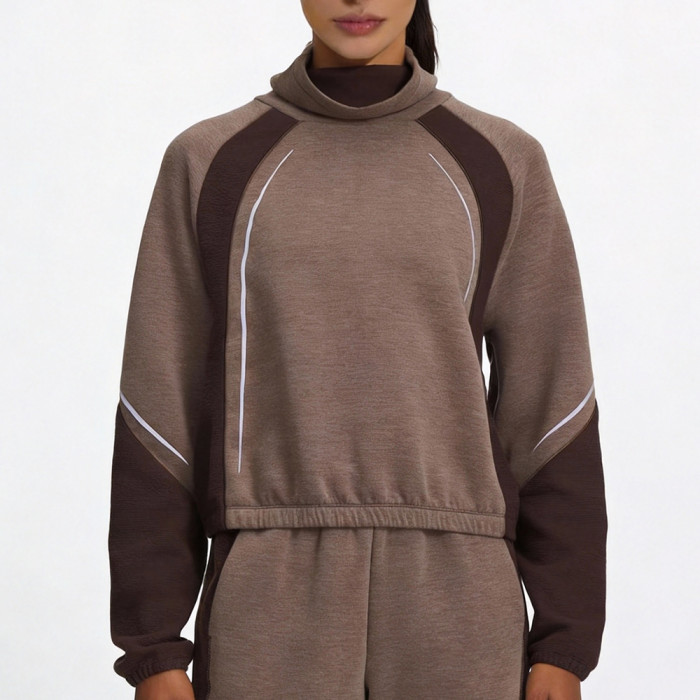 High Performance Custom Mock Neck Sweatshirts For Winter Training - Activewear Manufacturer