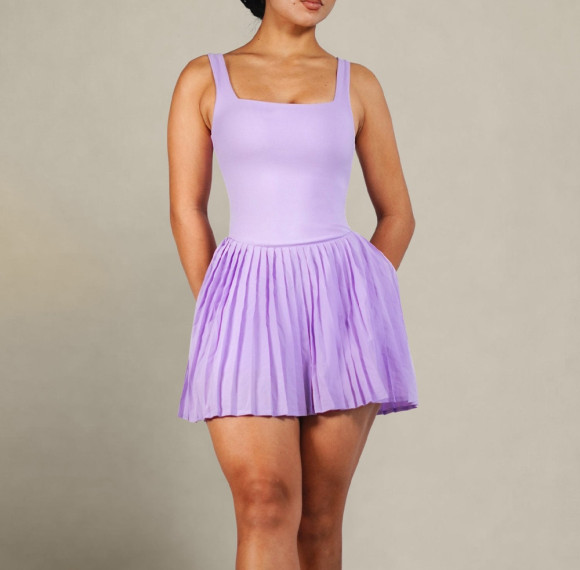 Pleated Built-In Shorts Custom Tennis Dresses - Private Label Activewear Manufacturer