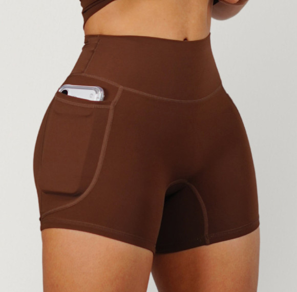 Ultra-soft High Waisted Custom Pocket Yoga Shorts - Private Label Activewear Manufacturer