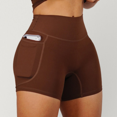 Ultra-soft High Waisted Custom Pocket Yoga Shorts - Private Label Activewear Manufacturer