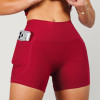 Ultra-soft High Waisted Custom Pocket Yoga Shorts - Private Label Activewear Manufacturer