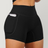 Ultra-soft High Waisted Custom Pocket Yoga Shorts - Private Label Activewear Manufacturer