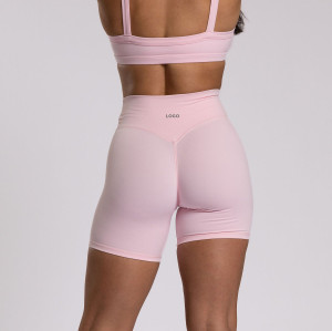 No Front Seam Peached Custom Scrunch Butt Shorts - Gym Shorts Manufacturer