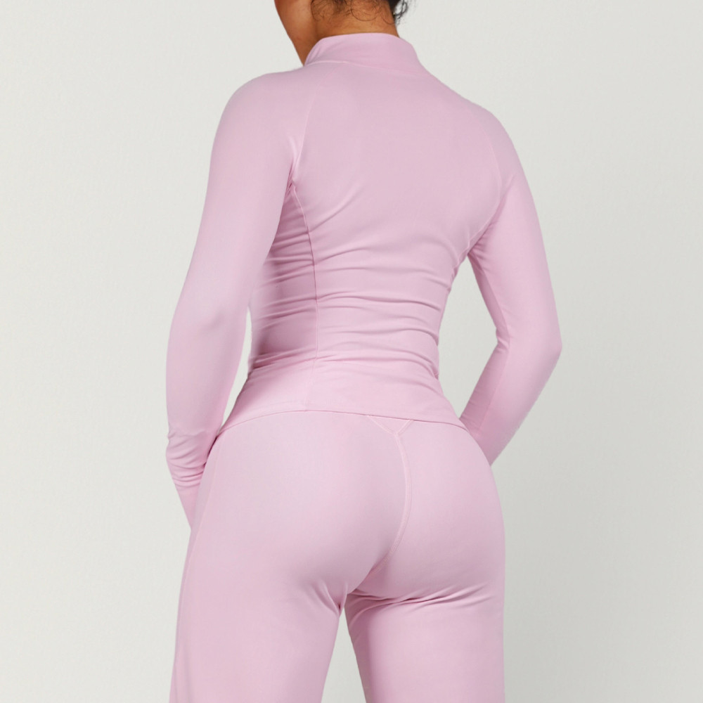 Private label athletic jacket factory pink