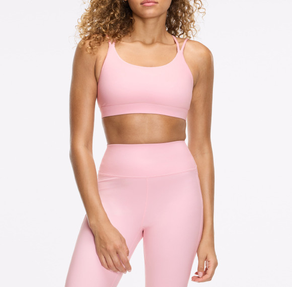 Double Knit 71 Polyester 29 Spandex Y Back Strappy Sports Bra and 25 Inch Pocket Leggings Set