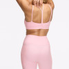 Double Knit 71 Polyester 29 Spandex Y Back Strappy Sports Bra and 25 Inch Pocket Leggings Set