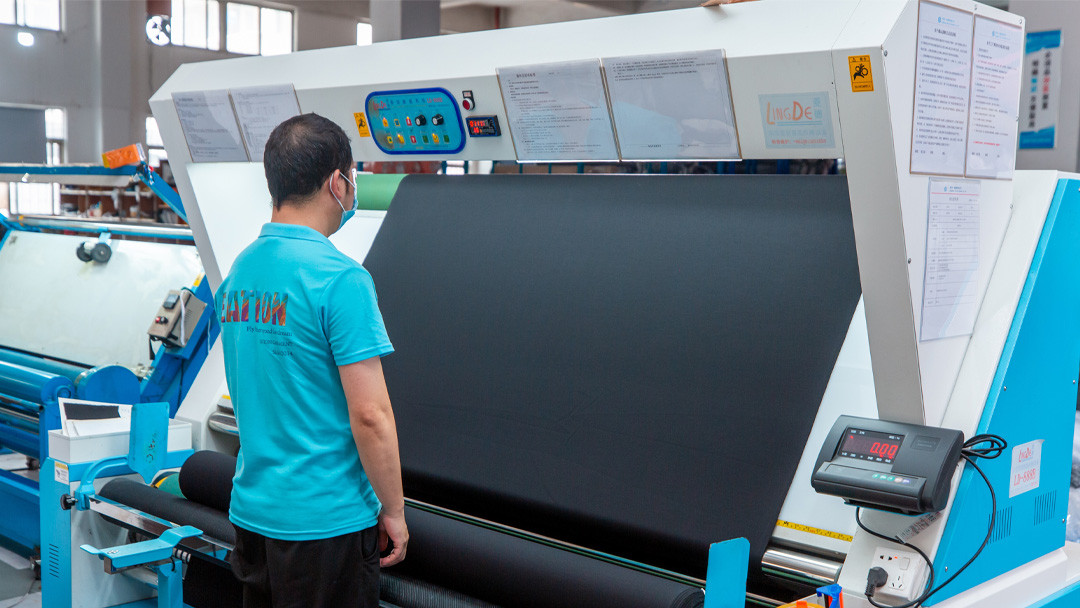 Call The Style activewear fabric relaxing and 4-point inspection process