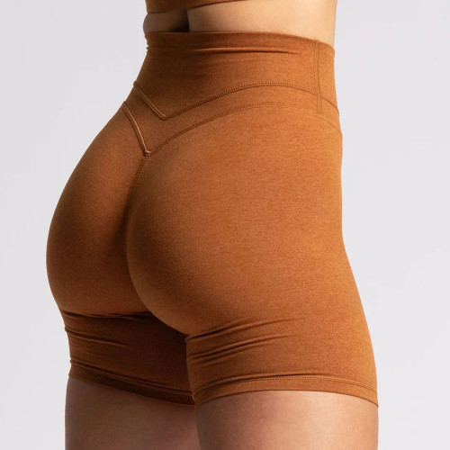 Matte High Stretch Double Layer Waistband Scrunch Butt Lifting 4 and 6 Inch Gym Workout Shorts