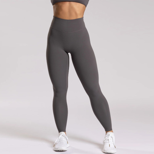 Naked Feel High Waisted No Front Seam V Back Glute Contour Athletic Workout And Yoga Leggings