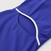 Color Block Cutout Back Pleated Built In Shorts With Pockets Sleeveless Tennis And Golf Dress