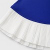 Color Block Cutout Back Pleated Built In Shorts With Pockets Sleeveless Tennis And Golf Dress