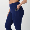 High Waisted Deep Pocket V Back Glute Contour Plus Size Workout And Yoga Leggings