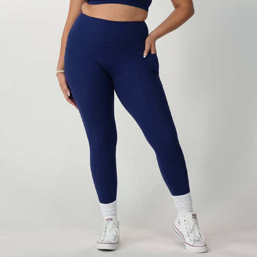 High Waisted Deep Pocket V Back Glute Contour Plus Size Workout And Yoga Leggings
