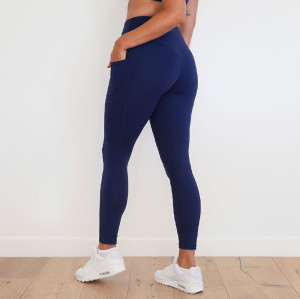 High Waisted Deep Pocket V Back Glute Contour Plus Size Workout And Yoga Leggings
