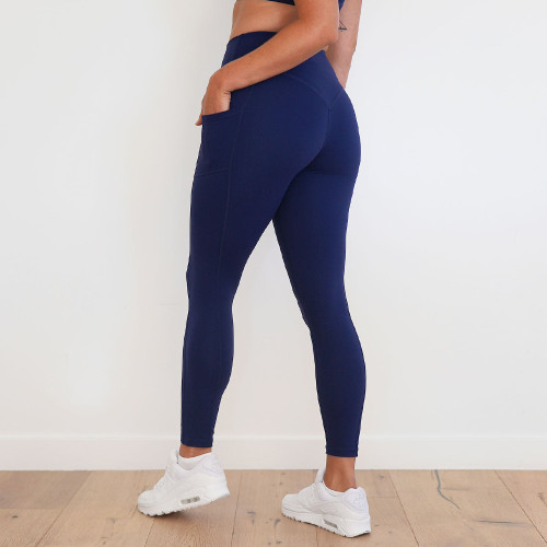 High Waisted Deep Pocket V Back Glute Contour Plus Size Workout And Yoga Leggings