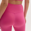 High Waisted Squat Proof Hidden Pocket V Back Plus Size Pink Yoga Set