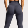 Charcoal Grey Heathered Low Compression Yoga Leggings