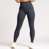 Charcoal Grey Heathered Low Compression Yoga Leggings