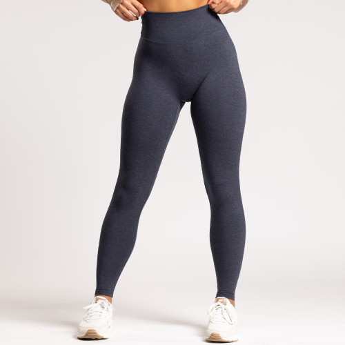 Charcoal Grey Heathered Low Compression Yoga Leggings