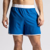 Blue Retro 6-Inch Athletic Shorts With Contrast Binding