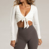 Reversible Tie-Front Modal Yoga & Pilates Wrap Top