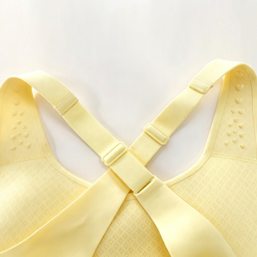 Anti-Slip Molded Cup Laser Cut High Impact Running Sports Bra