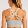 Anti-Chafe Heat-Bonded Molded Cup High Impact Strappy Running Bra