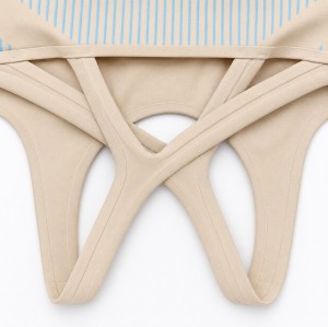 Anti-Chafe Heat-Bonded Molded Cup High Impact Strappy Running Bra