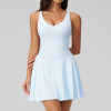 Adjustable Strap V-Neck Built-In Pocket Shorts Tennis & Pilates Active Dress