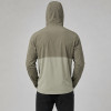 Lightweight High-Stretch Color Block Hooded Mens Running & Gym Jacket