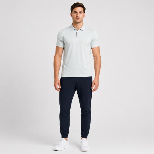 Anti-Wrinkle High-Stretch Sorona Athletic Fit Performance Golf Polo Shirt