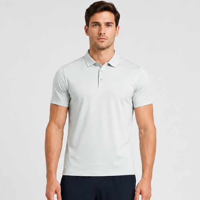 Anti-Wrinkle High-Stretch Sorona Athletic Fit Performance Golf Polo Shirt