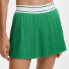 Color Block Waistband Crisp Pleated Activewear Skort with Anti-Exposure Pocket Shorts