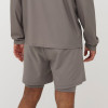 90/10 Polyester Spandex 2-In-1 Lined Mens Running Shorts