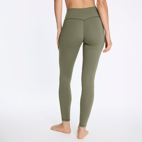 75/25 Nylon Brushed No Front Seam High Waisted Workout Leggings